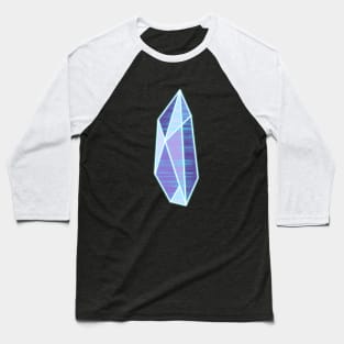 Neon Vaporwave Geometric Crystal Synthwave Style Wireframe Gem Baseball T-Shirt